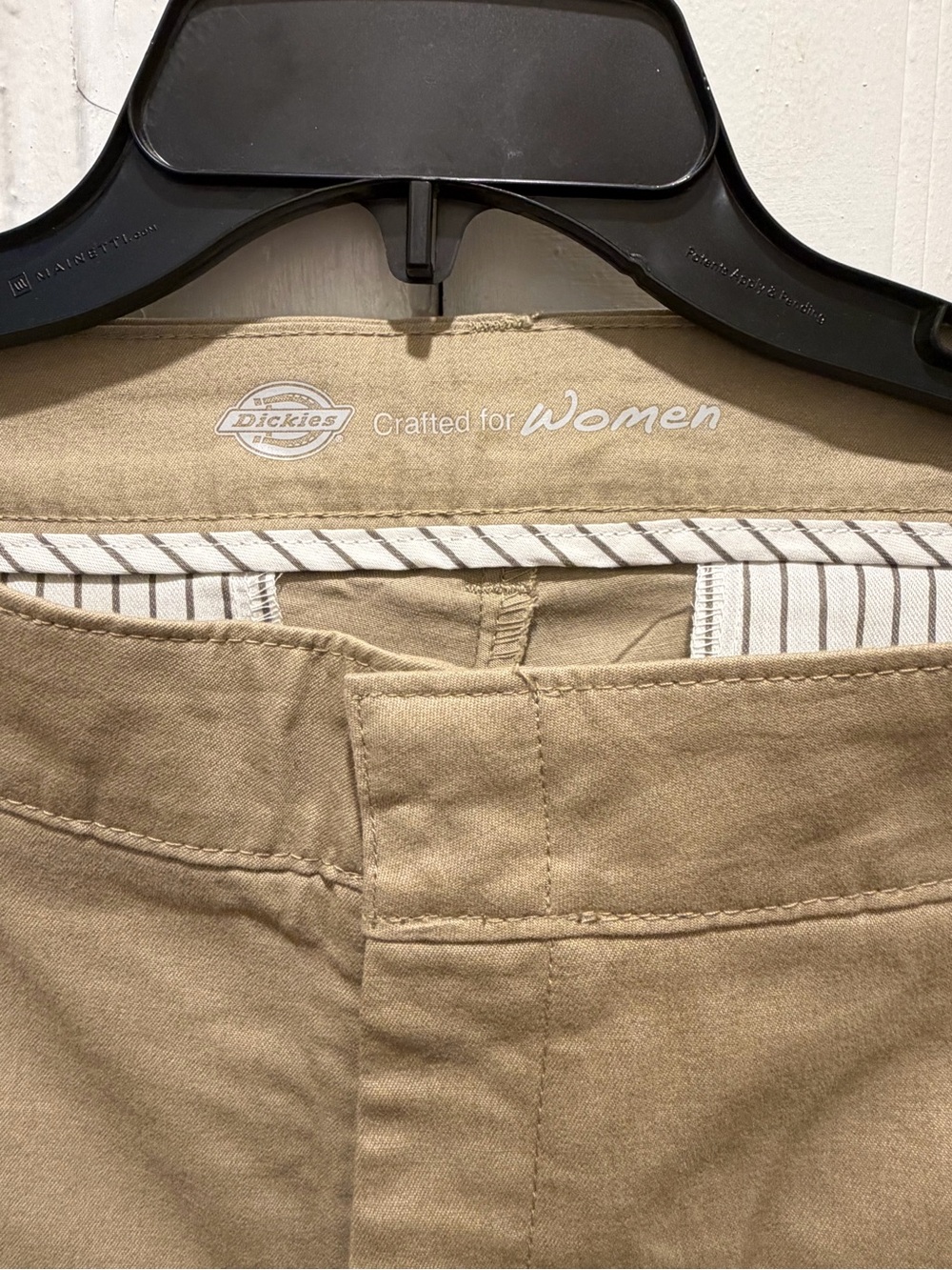 Dickies Women's Straight-Leg Pants in Khaki Beige - Picture 10 of 10